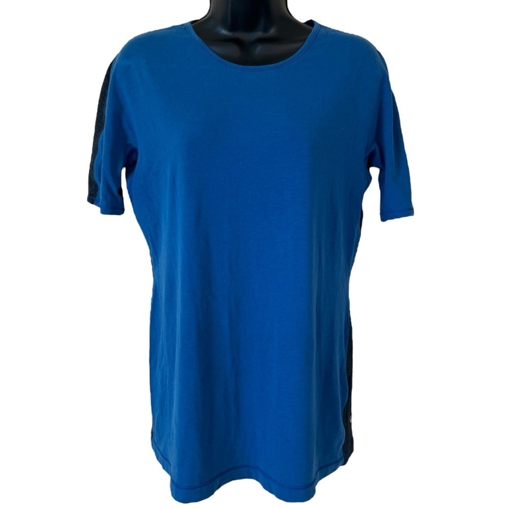 Lululemon Devotion Short Sleeve Tee Limitless Blue Heathered Black